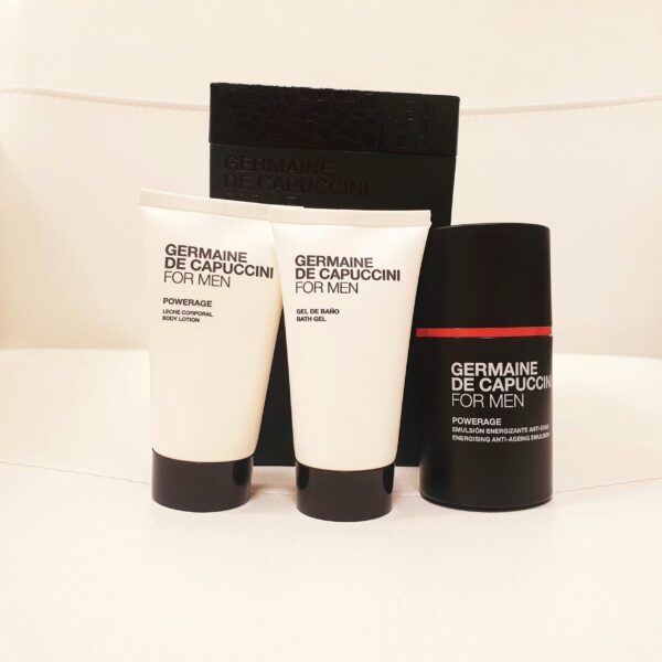 Scatola uomo ( Gel da bagno+ Latte corpo+ emulsione energizzante )
